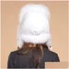 Bérets Top Mode Nouveauté Bonnets Chapeaux Pour Bonnet L'hiver Et Type Intégral Peau Chapeau De Fourrure Mao Leifeng Drop Livraison Accessoires Dhbkr