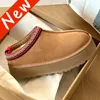 Stivali da donna Tazz Tasman Pantofole Australia stivale da neve designer seme di senape Stivaletti classici con plateau ultra mini Les Petites lana scamosciata Shearling scarpe invernali da uomo