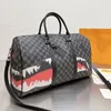 Stilvolle Herren-Reisetasche, Nylon-Handtasche, große Tragetasche mit Prägung, Tragetasche, hochwertige schwarze Reisetasche, luxuriöse Herren-Gepäcktasche, Gentleman Business-Tragetasche