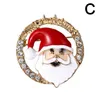 Pins Broches Natal Bonito Papai Noel Chapéu Luvas Sinos Meias Donuts Doces Esmalte Pin Badges Broche para Mulheres Jóias Presente Drop Deli Dh6D3