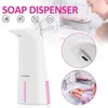 Automatisk beröring av avkänning av tvålvätskemaskinens sensor Touchless Soap Dispenser Pink For Home Kitchen 250 ml Bad Accessories230a