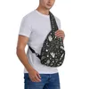 Sac à dos personnalisé Halloween sorcière sac à bandoulière hommes Cool occulte sorcière magique épaule poitrine bandoulière cyclisme Camping sac à dos