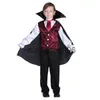 Occasioni speciali Bambini Bambini Nobile Dracula Costumi da vampiro per ragazzi Diavolo Vampira Costume Halloween Purim Carnevale Capodanno Festa Cosplay x1004