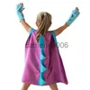 Special Occasions Dinosaur Costume Cape with Gloves Kids Halloween Cosplay Costume Dinosaur Cloak Performance Costume Birthday Party Cloak x1004