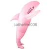 Special Occasions Unisex Funny Inflatable Shark Cosplay Costume Suit Adult Fancy Dress Performance Clothes Halloween Carnival Theme Party x1004