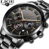 Relojes 2018 montre hommes LIGE mode Sport Quartz horloge hommes montres Top marque de luxe affaires montre étanche Relogio Masculino C264C