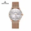 Reef Tiger RT Luxury Simple Watches For Men Rose Gold Automatic With Date Day Analog RGA8238 Wristwatches262a