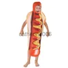Specjalne okazje dorosłe dzieci zabawne 3D Drukuj kostiumy hot doga Halloween Food Sausage Mężczyźni kobiety chłopcy unisex jednoczęściowy kostium karnawałowy x1004