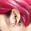 Ohrstecker Gothic Schmuck Horror Spinne Piercing für Frauen Damen Steampunk Schwarz Punk Ohrringe Zubehör Happy Halloween