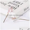 Pins Brooches Enamel Lily Flower Women Pink Blue S Party Casual Office Brooch Gifts Drop Delivery Jewelry Dhvod