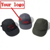 Ball Caps Print Logo Picture Quick Dry Outdoor Five Slices Baseball Cap Anti-UV Solid Color Adjustable Custom Dad Hat Snapback