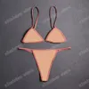 22ss Italiaanse bikini lente zomer rompertjes kant nachtkleding ondergoed dubbele letters dames badmode tops hoge kwaliteit bikini regenboog261U