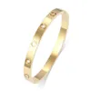 Guldarmband för män kvinnor mode smycken klassiska armband sydamerikansk stil lyx 18k guld ros silver pläterad titan dia262r