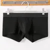 Mutande Slip sexy a costine da uomo Traspiranti Rigonfiamento a U Sport Custodia grande Boxer Mutandine Intimo Confortevole Morbido