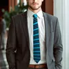 Arco laços linhas azuis gravata arte moderna impressão casamento pescoço unisex adulto kawaii engraçado gravata acessórios qualidade design colar