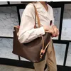 45cm 2pcs/セットショルダーバッグ女性ショッピングバッグ財布2ピースデザイナートート