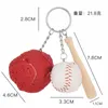 Porte-clés créatif mignon mini baseball porte-clés pendentif sac de mode ornements de voiture cadeaux d'activité