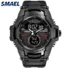 SMAEL Nieuwe Mode Dual Time LED Digitale Horloge Mannen Waterdichte Chronograaf Casual Heren Sport Quartz Horloges Saat Relogio Masculino 2216D