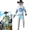 Specjalne okazje Skibidi Toaleta Cosplay Cosplay Gra głośnik Man Man Man Camera Costiums Bodysuit Mask Mask Halloween Dzieci dla chłopców x1004