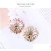 Pins Brooches Fashion Daisy Flower Bee Women Brooch Alloy Insect Pin Broche Gifts For Jewelry Accessories Embellish Al507 Drop Deliver Dhyki