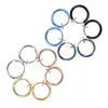 Stud Wholesale Fashion Jewelry Color Invisible Painless Ear Clip Anti-Allergy Circle Spring Bone Nose Ring Navel Drop Delivery Earring Dhqwj