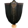 Abbigliamento etnico Abiti africani di lusso per donna 2023 Dashiki Diamond Abaya Dubai Abito da sera Abito lungo musulmano Mantella con cappuccio