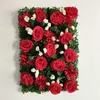 Декоративные цветы 40x60 см, искусственные цветочные панели, украшение на день рождения, шелковая роза, настенная гортензия, свадебный рождественский декор