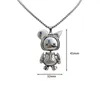 Pendentif Colliers Stupide et mignon Space Fashion Collier polyvalent réglable en acier inoxydable bijoux en métal