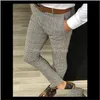 Men's Pants Clothing Apparel 3 Models Mens Slim Fit Trousers Check Casual Pants Joggers Tartan Jogging Skinny Bot Pbgzz309f