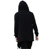Herrtröjor högkvalitativa avslappnade unisex huvor med svart klänning hiphop och tröjor långa ärmar design vinter kappa rockar