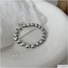 Bedelarmbanden Sier Heart Connected voor dames Eenvoudig vintage stikselarmbandontwerp Coole sieraden Droplevering Dhjpx