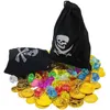 Ocasiões especiais crianças fantasia de pirata de luxo fantasia de pirata brinquedo espada de pirata moedas de ouro diamantes acessórios de pirata para festa de Halloween x1004