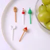 Fourchettes à fruits amusantes pour enfants, colorées, adorables choix de noël, fournitures de maison festives, gâteau pour enfants