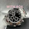 Automatyczna męska zegarek 40 mm czarna ceramiczna ramka 904L pełna stal nierdzewna biała bransoletka z krążeniem zapięcie wodoodporne L253G