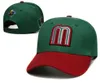 Nieuwe Ontwerp Mexico verstelbare Caps Letter M Hip Hop Hoeden Baseball Caps Volwassen Platte Piek Voor Mannen Vrouwen snapback Cap Hoed C-13