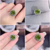 Ringe Einzigartiges Design Damen Ewiger Ring Inlay Grüner runder Zirkon Exquisite Frauen Verlobung Banquer Geburtstag Schmuck Drop Lieferung J Dhoxa