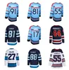 Kyle Connor Nikolai Ehlers RCAF Anniversary Winnipeg Hockey Jersey Jets Josh Morrissey Mark Scheifele Adam Lowry Logan Stanley Neal Pionk Alex Iafallo Size S-3XL