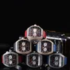 Luxe ZHIMO cuir décontracté diamant montre de luxe analogique Quartz cristal montre mode décontracté dames Watch16237y