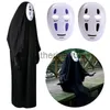Special Occasions No Face Man Spirited Away Cosplay Costume Mask Gloves Faceless Cloak Coat Kids Adult Halloween Carnival Costume for Wan Wowan x1004