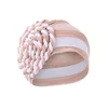 Ethnic Clothing Women Hat Patchwork Braid Muslim Ruffle Cancer Chemo Wrap Cap Baseball No Bill