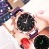 2019 Starry Sky Uhren Frauen Mode Magnet Uhr Damen Goldene Arabische Armbanduhren Damen Stil Armband Uhr Y19299S