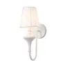 Applique Simple Tissu Nordique LED Chambre Lumière Salon Chambre Fer Forgé Blanc Chevet