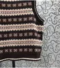 Kvinnors tröjor Högkvalitativ 2023 Autumn Winter Vest Top Ladies Vintage Mönster Stickning ärmlös Casual Pullovers Lady Jumper