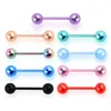 Tong Ringen 316L Rvs Barbell Labret Ring Oor Nagel Ringen Tong Tepel Bar Oorbel Body Piercing Drop Levering Dh2Qd