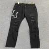 21SS Style Classic Slim-Ben Mens Jeans Men Clothing Fit Straight Biker Ripper dragkedja i full längd Snakes Pants Casual Size 28-40256K