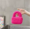 ショルダーバッグijijiラムヘア陶器バッグヘッドフォン小さなミニ冬ファッションワンクロスボディのぬいぐるみ