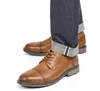 Chaussures Derby rétro pour hommes, nouvelles chaussures habillées en cuir à la mode pour hommes