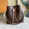 Top Designer Luxury Ladies Bucket Bag Classic Fashion Retro Name Brand Letter Presbyopia Bag Large Capacity One Shoulder Leather Casual