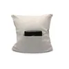 40*40cm süblimasyon boş yastık kasası düz renkli kitap cep yastıkları, kişiselleştirilmiş polyester keten yastık kapağı DIY Hediye için