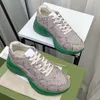 Luxe merkontwerper Rhyton vrijetijdsschoenen heren dames sneakers schoen aardbei golf mond tijgernet print vintage trend oude vader trainers